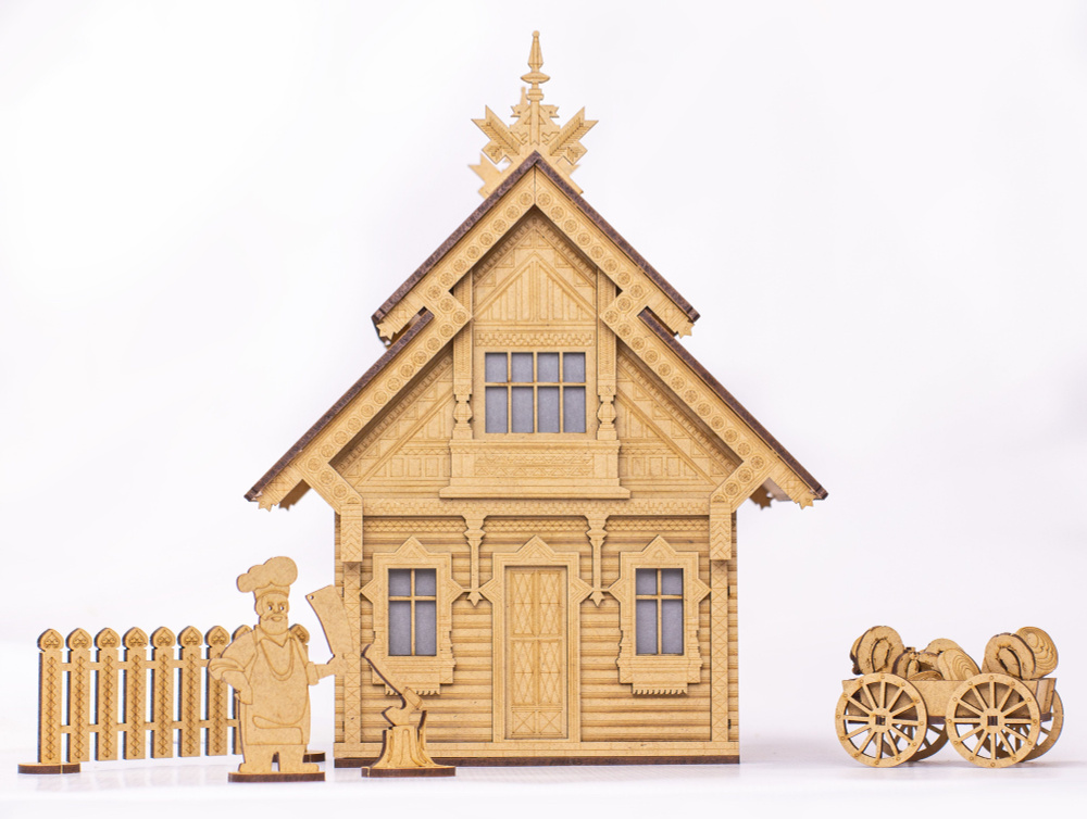 Домик-конструктор в сборе деревянный "Домик мясника" - купить с ...