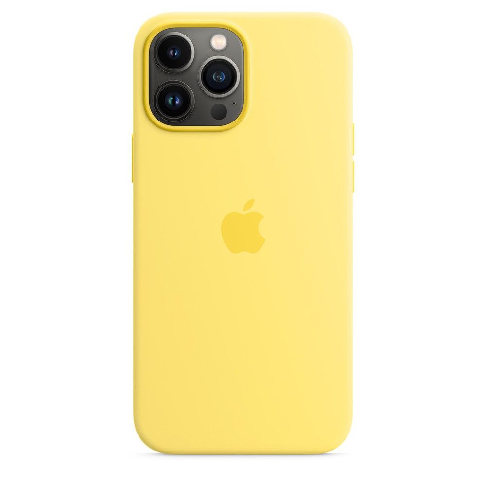 Панель-накладка Apple Silicone Case with MagSafe Yellow для 13 Pro Max -  купить с доставкой по выгодным ценам в интернет-магазине OZON (860528750)