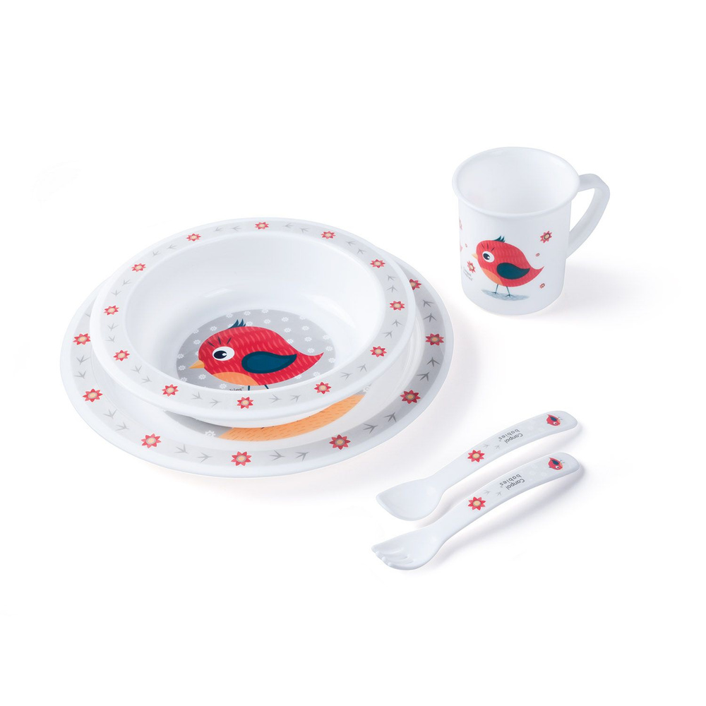 Набор пластиковой посуды Canpol babies CUTE ANIMALS 4/401 #1