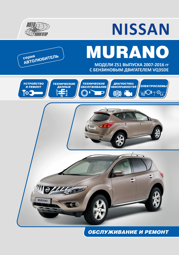 Руководство по ремонту Nissan Murano серия профи