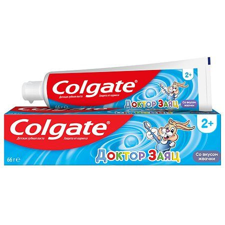 Зубная паста Colgate "Доктор Заяц" для детей, вкус жвачки, 50 мл  #1