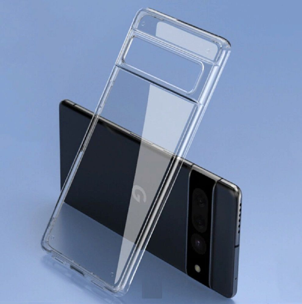 Силиконовый чехол для Google Pixel 7 с БОРТИКОМ в отверстии камеры ...