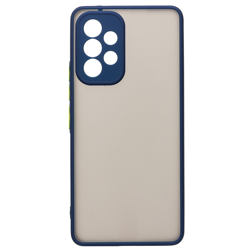 Чехол для Samsung SM-A536E (Galaxy A53 5G) пластиковый с окантовкой <синий> #1