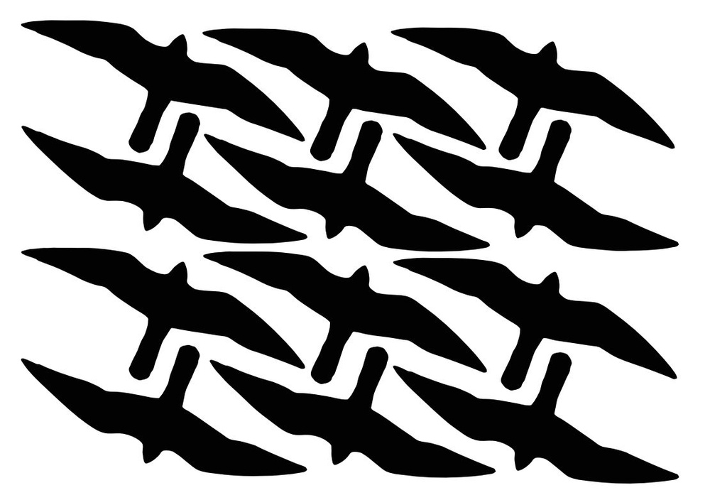 Наклейки на стекло декоративные (42 x 30) см - V2 купить по выгодной ...