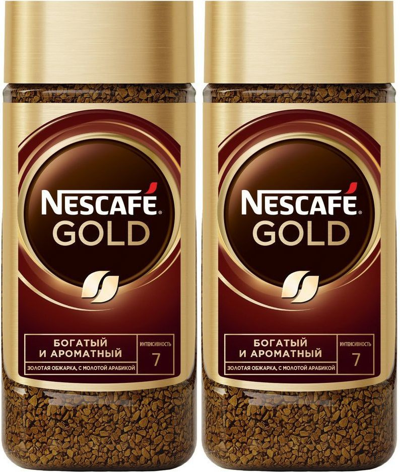 Кофе Nescafe Gold растворимый сублимированный с добавлением ...