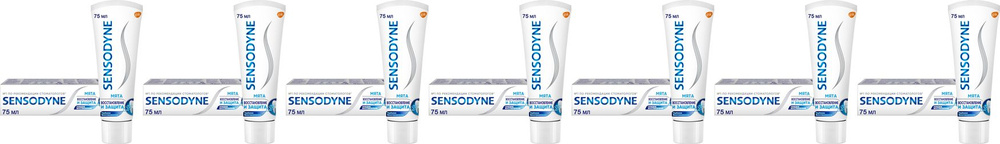 Зубная паста Sensodyne Восстановление и Защита, комплект: 7 упаковок по 75 мл  #1