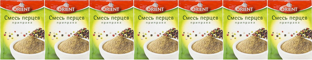 Смесь перцев Orient 4 перца горошек, комплект: 7 упаковок по 10 г  #1