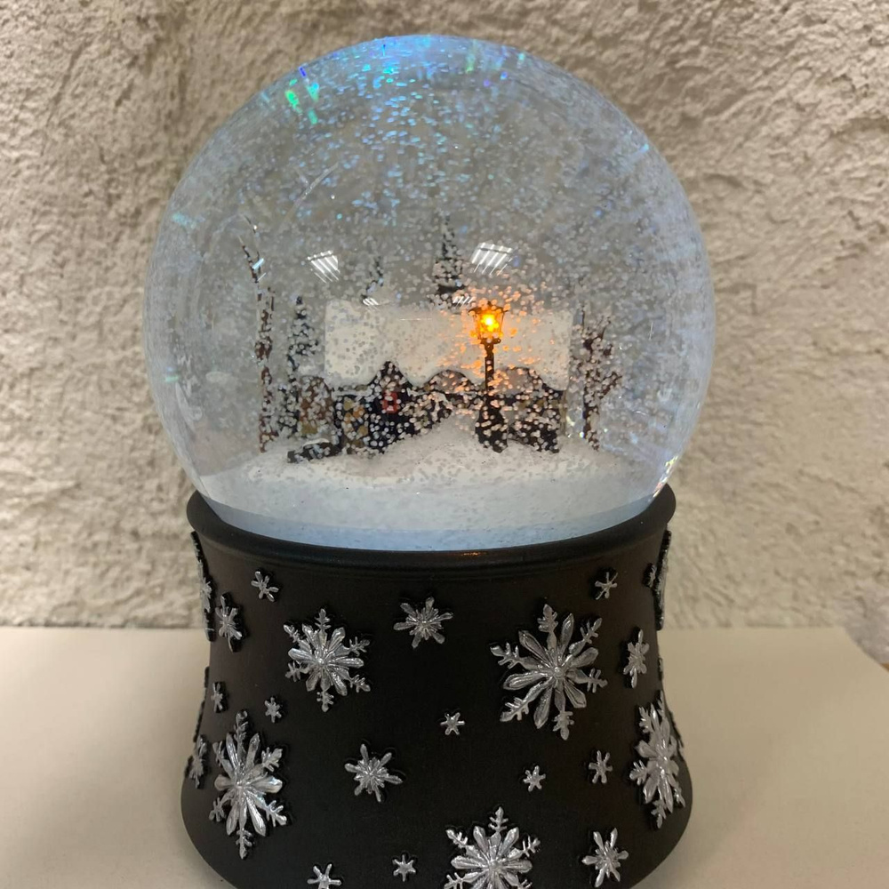 Снежный шар новогодний под фото, заготовки для поделок