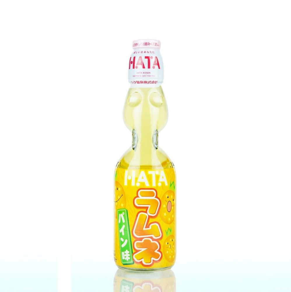 Газированный напиток Ramune HATA KOSEN со вкусом ананаса 200мл (Япония)  #1
