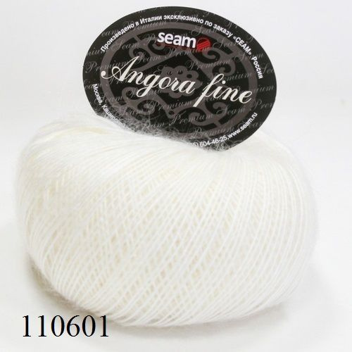 Пряжа Seam Angora fine 110601 Сеам Ангора фине, 50% мохер 50% нейлон, 50 г, 300 м, 1 моток  #1