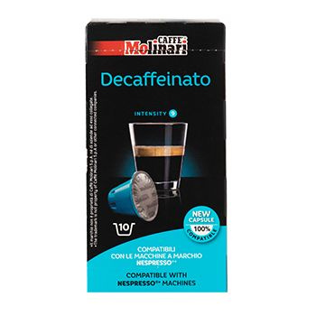 Кофе в капсулах Decaffeinato, Molinari, 10 х 5 г, Италия 1шт #1