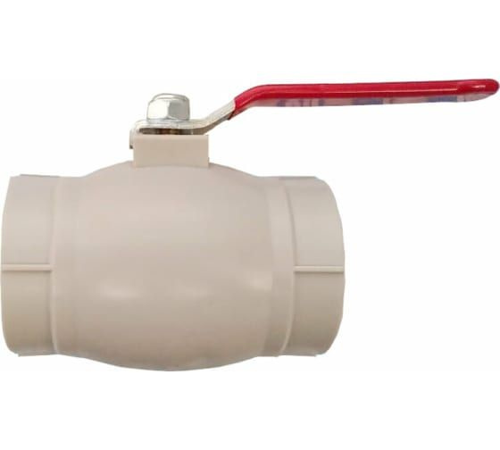 Шаровой кран полипропиленовый KALDE 63 мм серый, латунный шар - купить ...