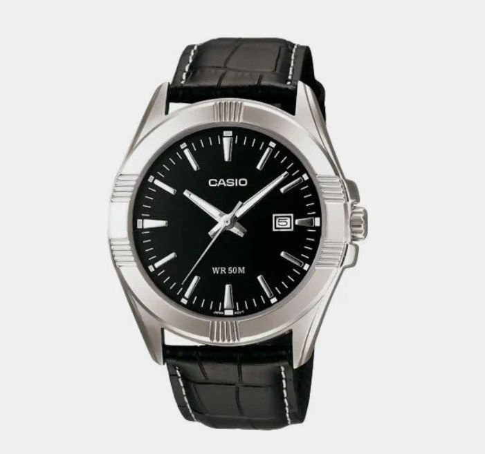 Наручные часы Casio MTP-1308L-1A с индикацией числа + батарейка в подарок  #1