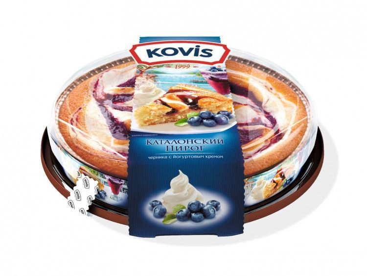 Каталонский пирог Kovis "Черника с йогуртовым кремом", 400 г  #1