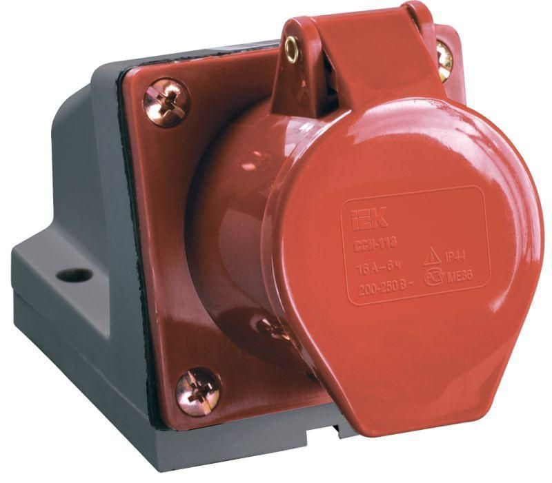 Розетка ОП 32А 380В 3P+PE+N ССИ-125 IP44 IEK PSR12-032-5 - купить по ...