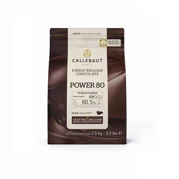 Горький шоколад Callebaut 80,1% какао, 2,5 кг (80-20-44-RT-U71) #1