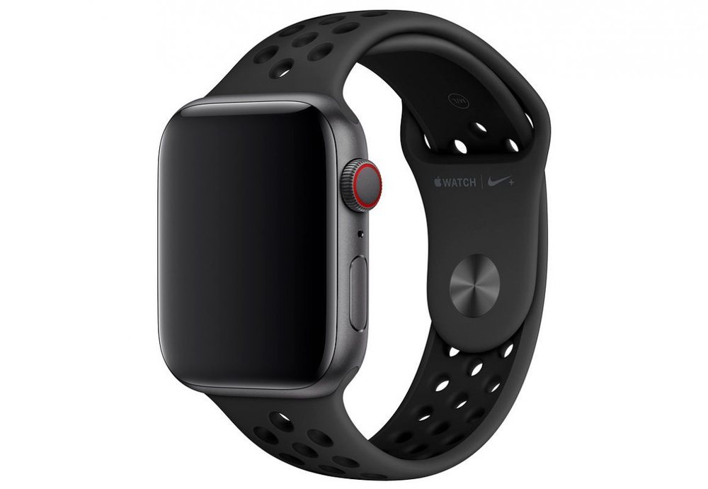 Ремешок силиконовый Anthracite/Black Nike Sport Band (Антрацитовый ...