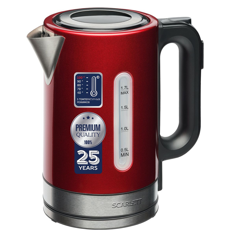 Купить электрический чайник Scarlett 5050370322474, Металл по низкой ...