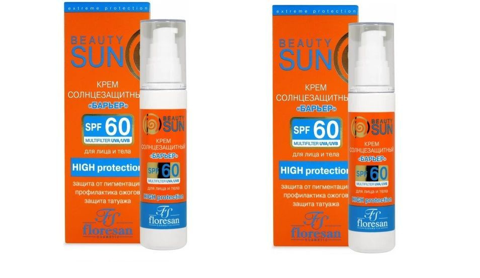 Крем солнцезащитный Floresan (Флоресан) Beauty Sun Барьер SPF 60, 75мл ...