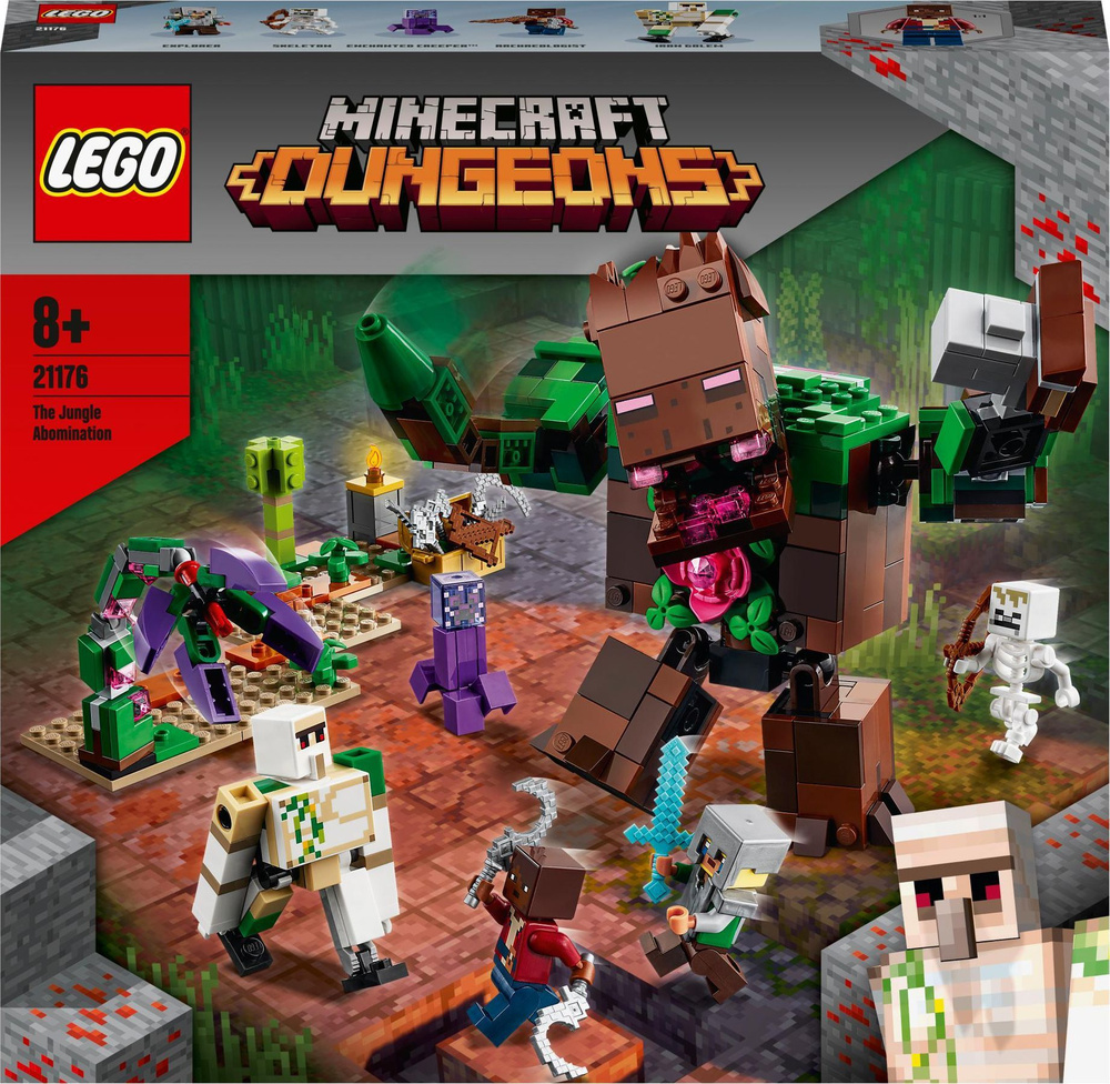 Конструктор LEGO Minecraft Dungeons ужас джунглей (21176)