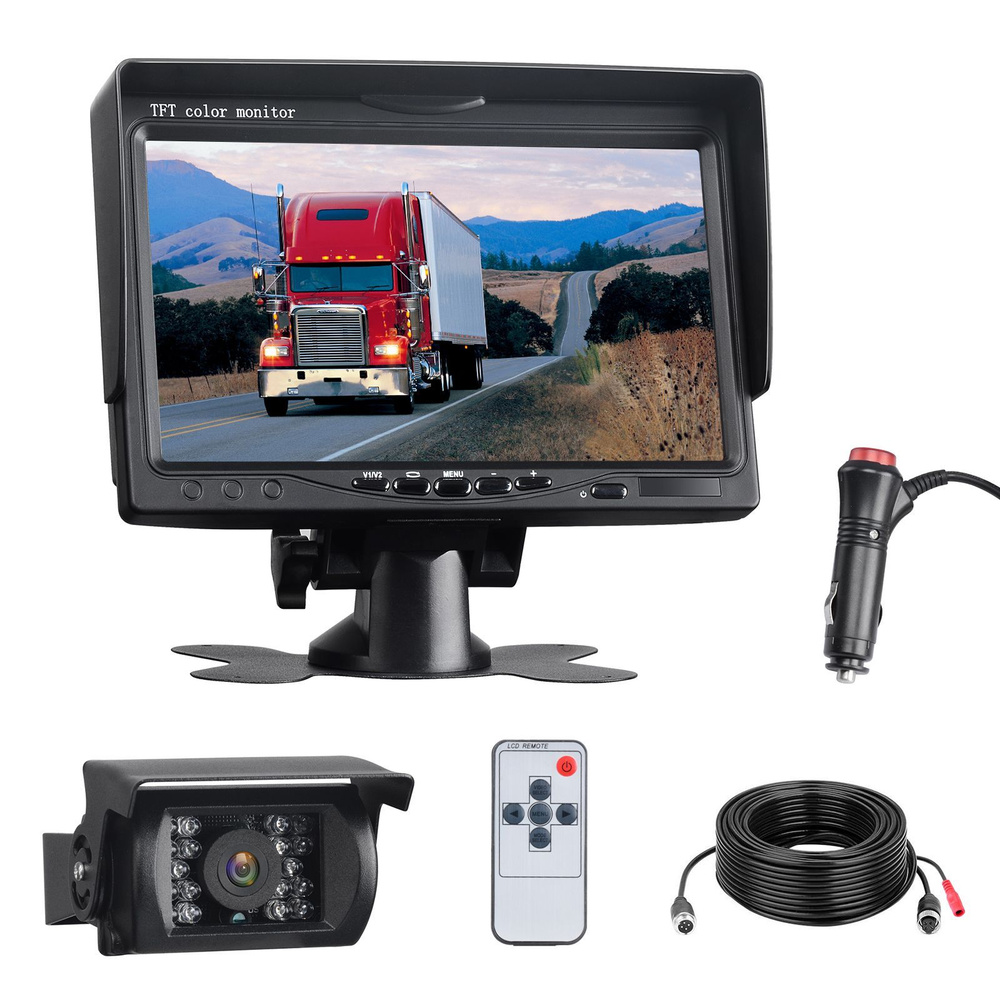 Камера заднего вида TOGUARD Car reversing Camera System with 7 inch LCD  Monitor купить по выгодной цене в интернет-магазине OZON (990263557)