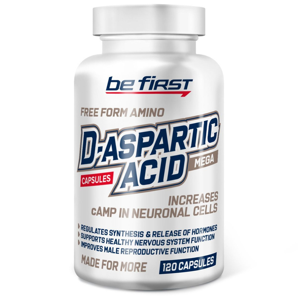 Д-аспарагиновая кислота Be First D-Aspartic Acid Capsules 120 капсул ...