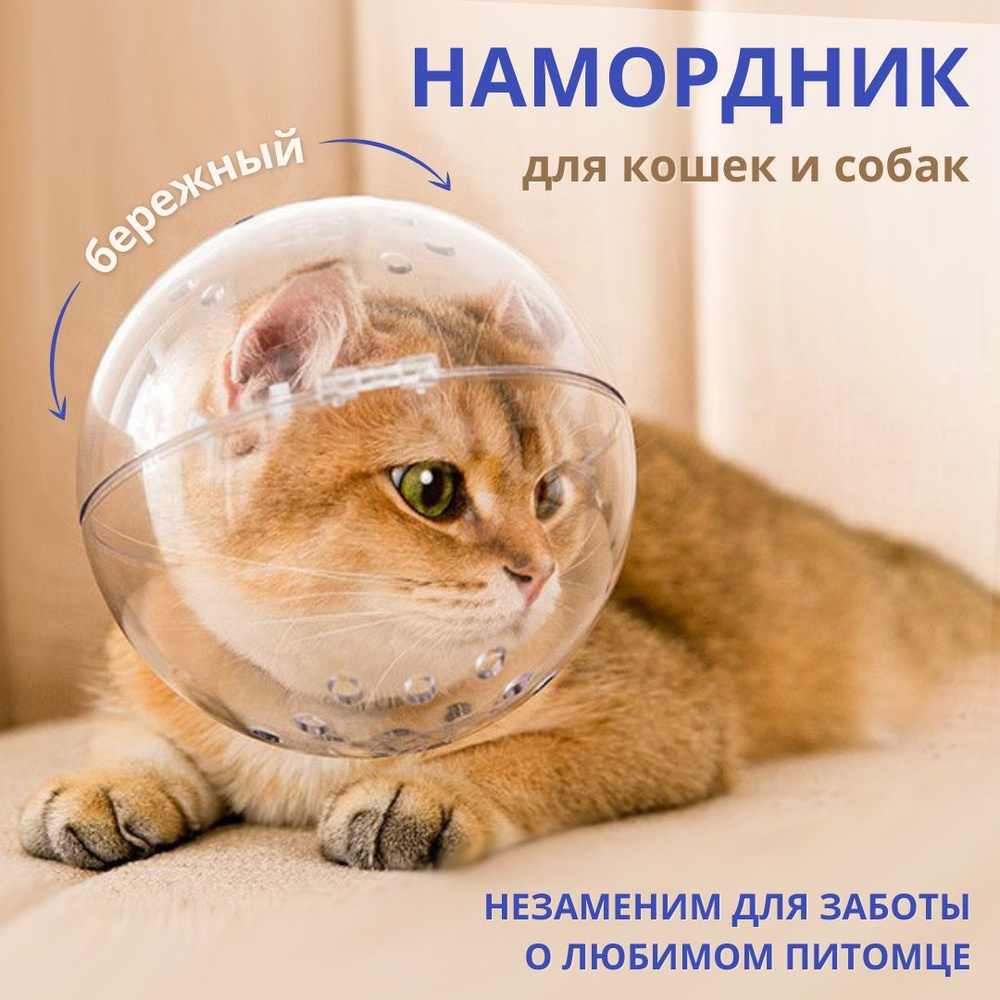 Намордник для собак и кошек (ветеринарный воротник)