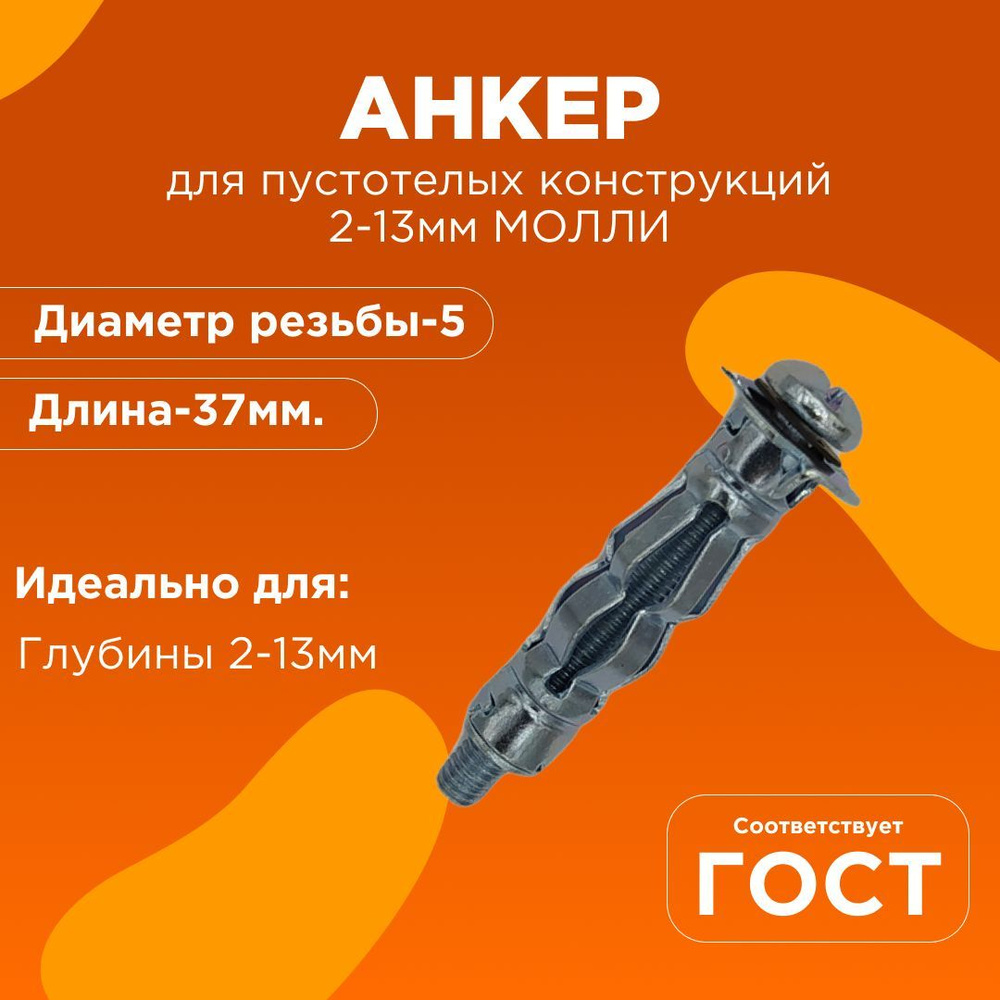 Анкер для пустотелых конструкций 5 МОЛЛИ - купить по выгодной цене в ...