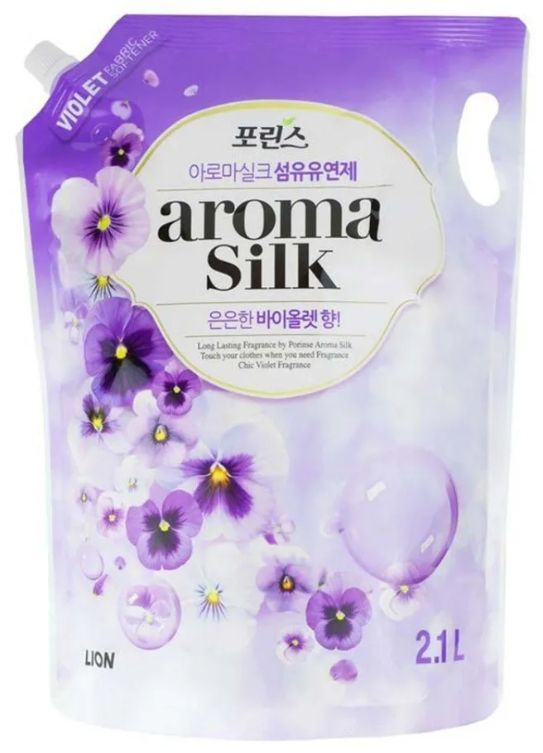 Lion Кондиционер для белья с ароматом фиалки Aroma silk, 2,1 л - купить ...