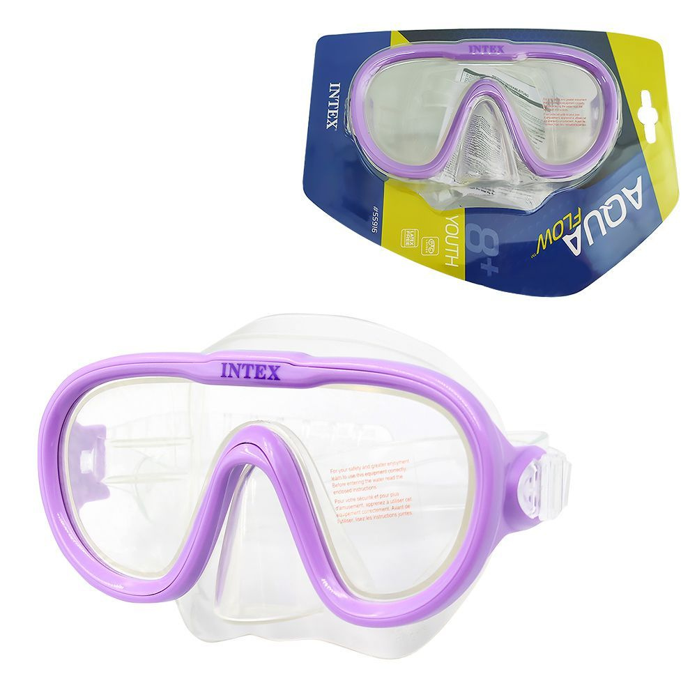 Маска для подводного плавания, для детей от 8+ лет и взрослых, Intex ...