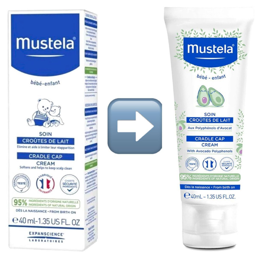 Mustela Bebe Крем от "молочных корочек", 40 мл #1