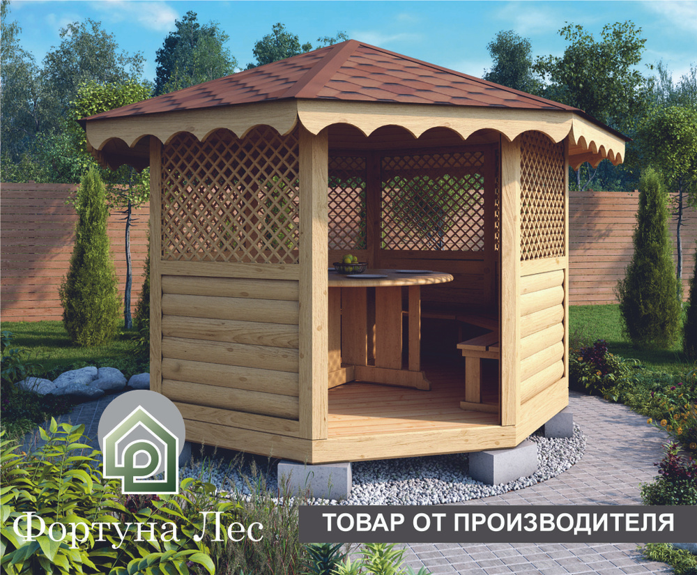 Деревянные беседки для дачи: купить садовую беседку из дерева в Москве