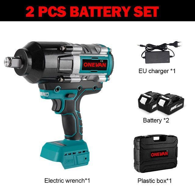 Гайковерт ударный бесщеточный 3100 NM , 3/4 нм, дюйма, аккумулятор ...