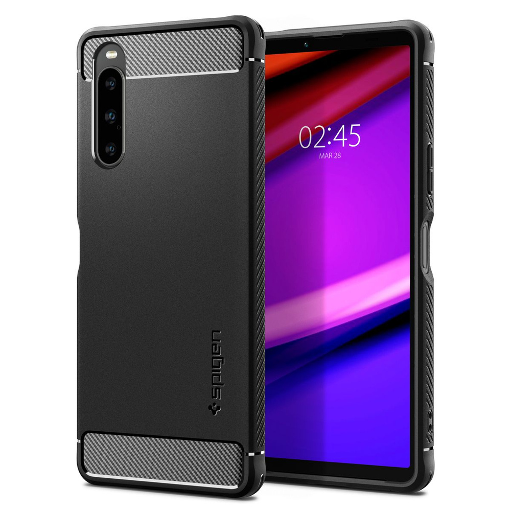 Чехол SPIGEN для Sony Xperia 10 V - Rugged Armor - Черный - ACS06202 -  купить с доставкой по выгодным ценам в интернет-магазине OZON (1027731828)