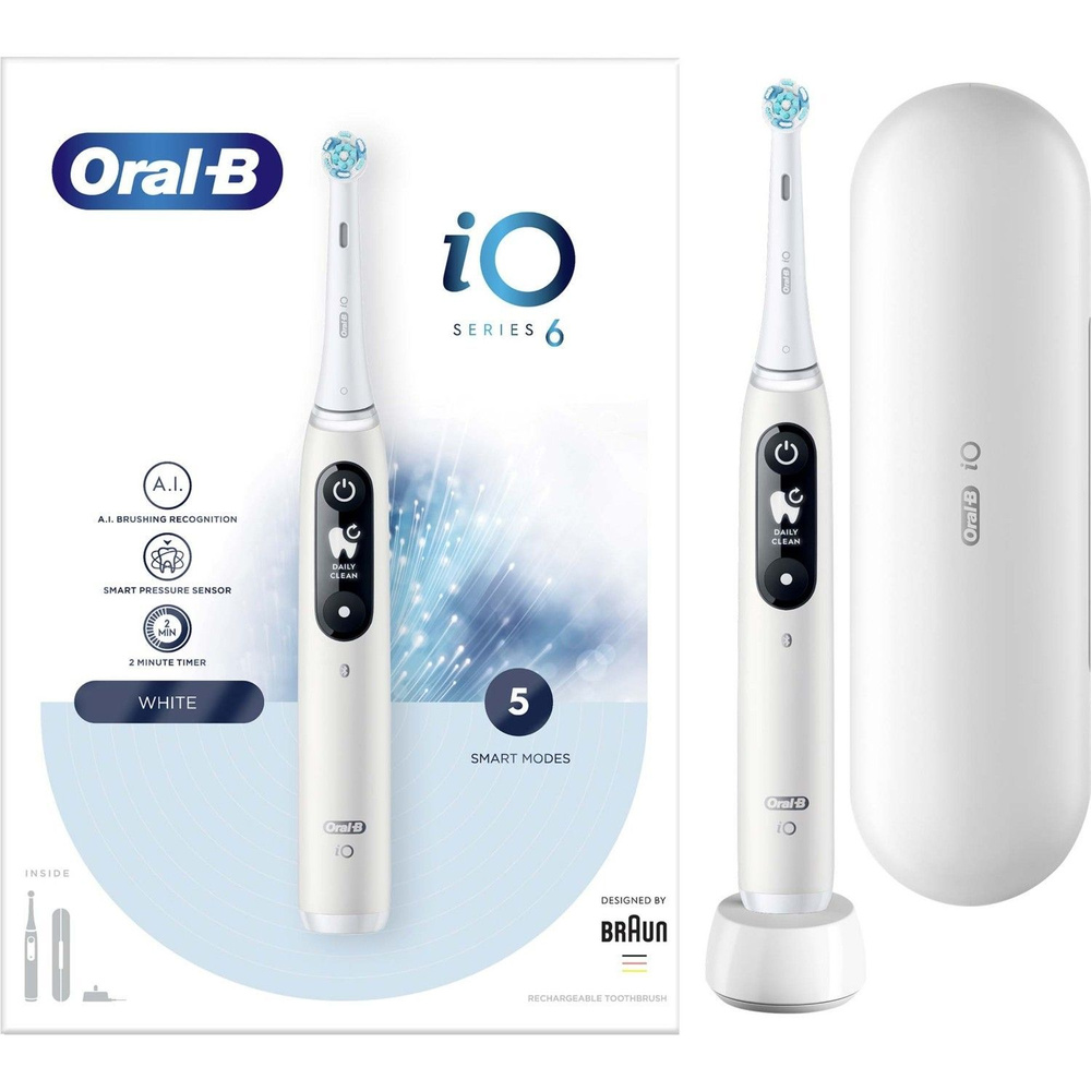 Oral-B Электрическая зубная щетка iO6, белый #1