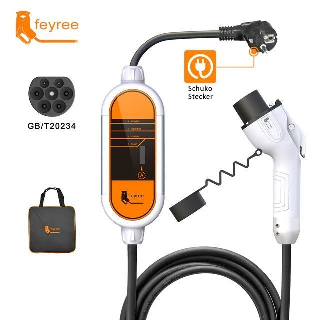 Портативное зарядное устройство feyree для электромобилей Wallbox GB/T ...