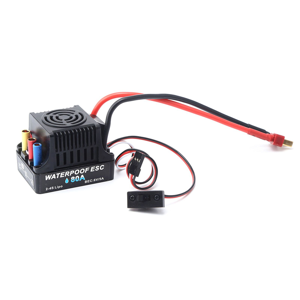 80A Бесщеточный 2-4S ESC Электрический регулятор скорости 6V 5A BEC T ...