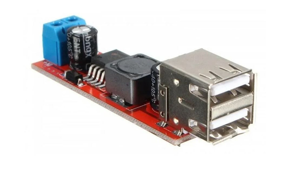 DC-DC преобразователь на LM2596 2xUSB с функцией зарядного устройства ...