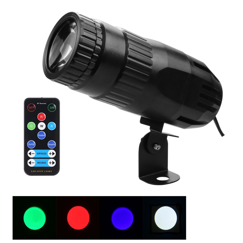 Прожектор светодиодный / Подсветка зеркальных шаров / LED Pinspot 15W RGBW  #1