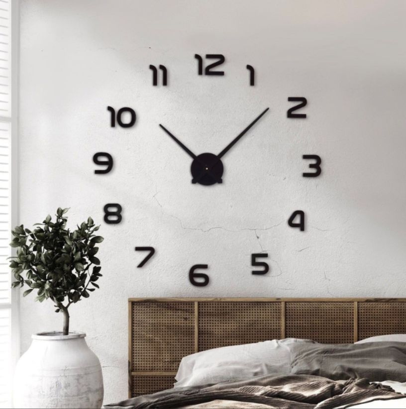 Настенные часы "Спираль", от 60 см до 120 см / 3D часы настенные, стильный дизайн для дома / Часы в стиле #1