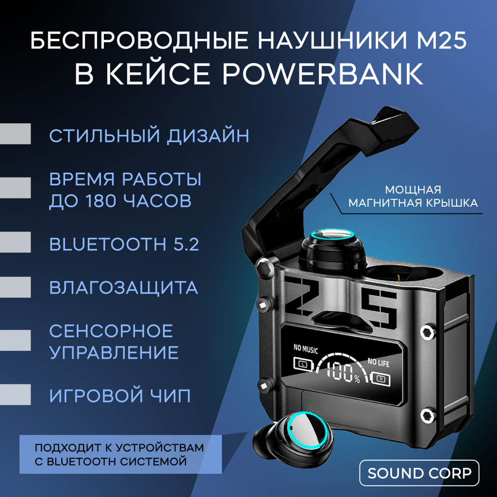 Sound Corp Наушники с микрофоном, USB Type-C, черный