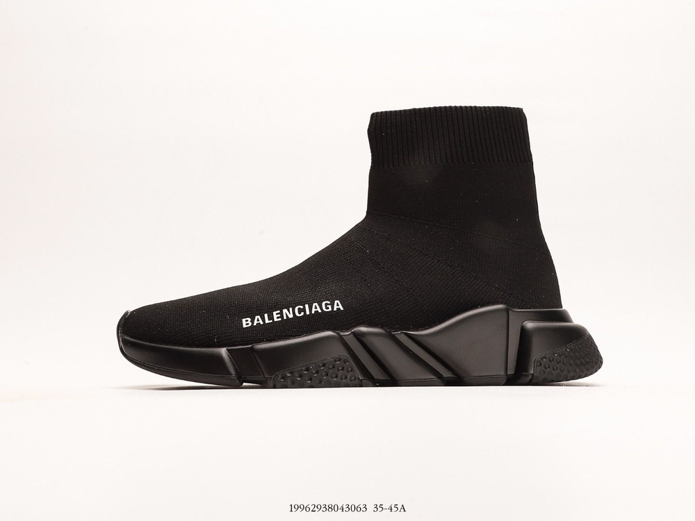 All black balenciaga speed trainer best sale