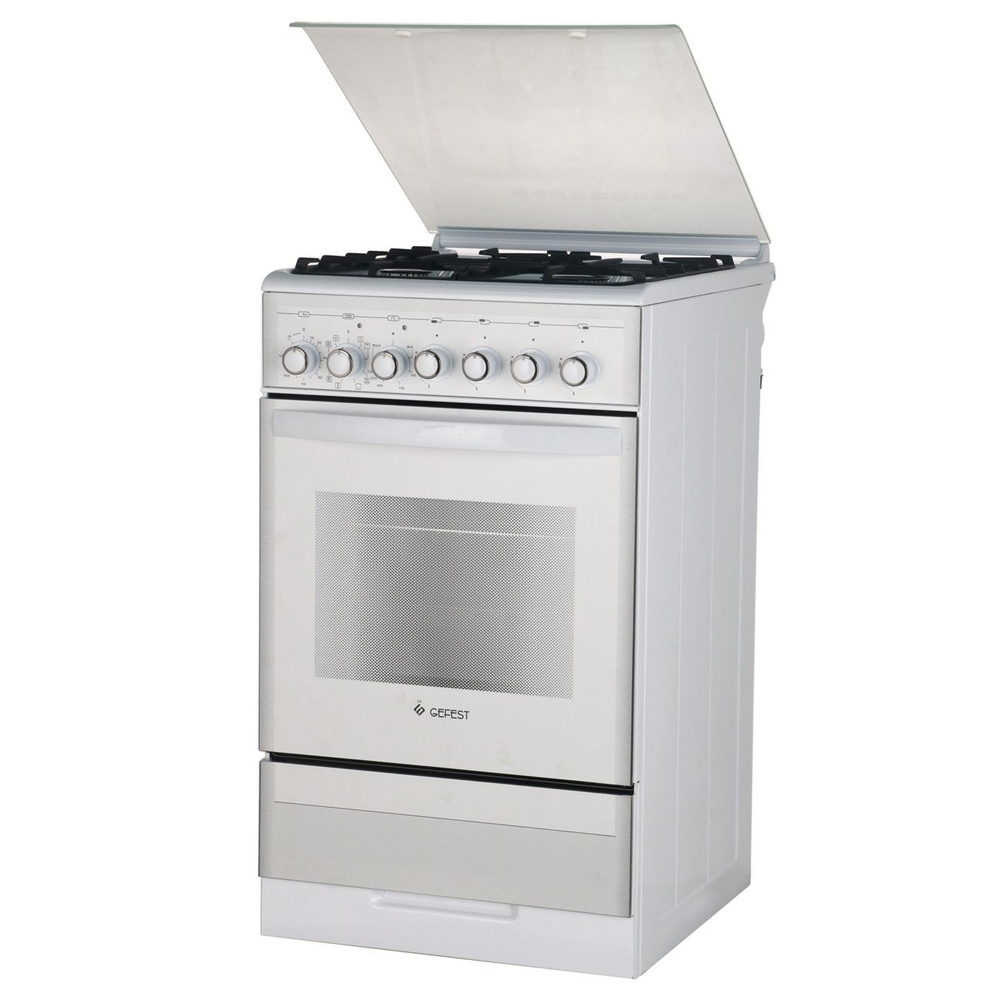 Комбинированная плита (50-55 см) Gefest ПГЭ 5302-03 0040 белая купить c ...