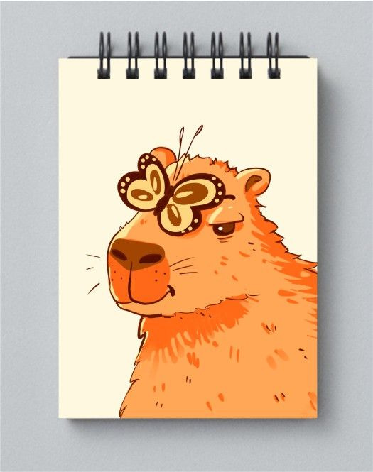 Блокнот MIGOM принт А6 Капибара, Capybara - 0006 - купить с доставкой ...