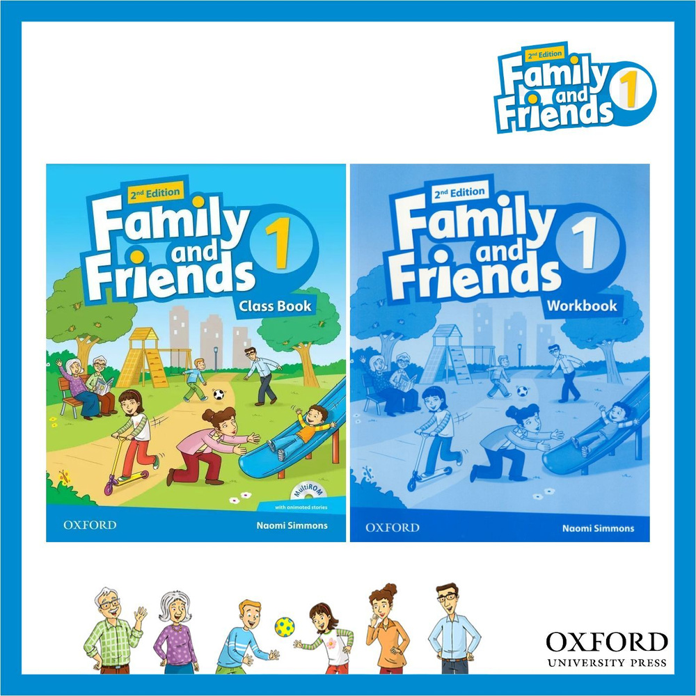 Family and Friends 1 Class Book with Multi ROM + Workbook with CD 2nd ...