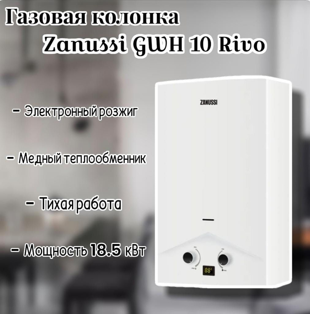 Газовая колонка Zanussi GWH 10 Rivo