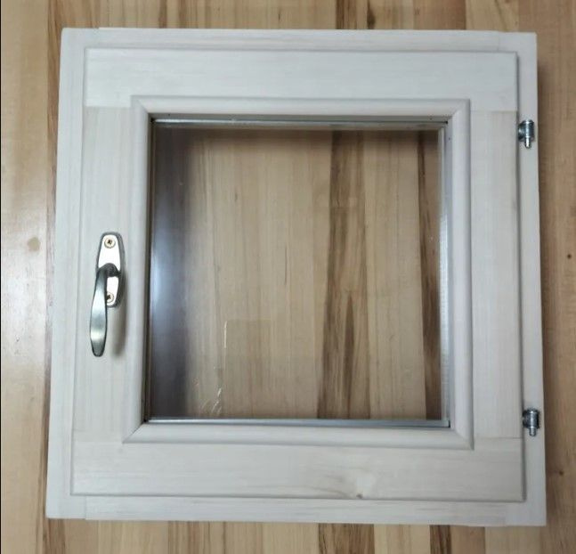 Окно(форточка) 45*35 из лиственных пород древесины ,петли справа, ФУРНИТУРА ЦИНК  #1