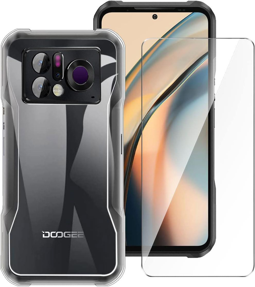 Чехол для DOOGEE V20 PRO крышка + 1 закаленное стекло защита экрана, мягкий  силиконовый чехол защита бампера TPU телефон чехол крышка - купить с  доставкой по выгодным ценам в интернет-магазине OZON (1149692765)