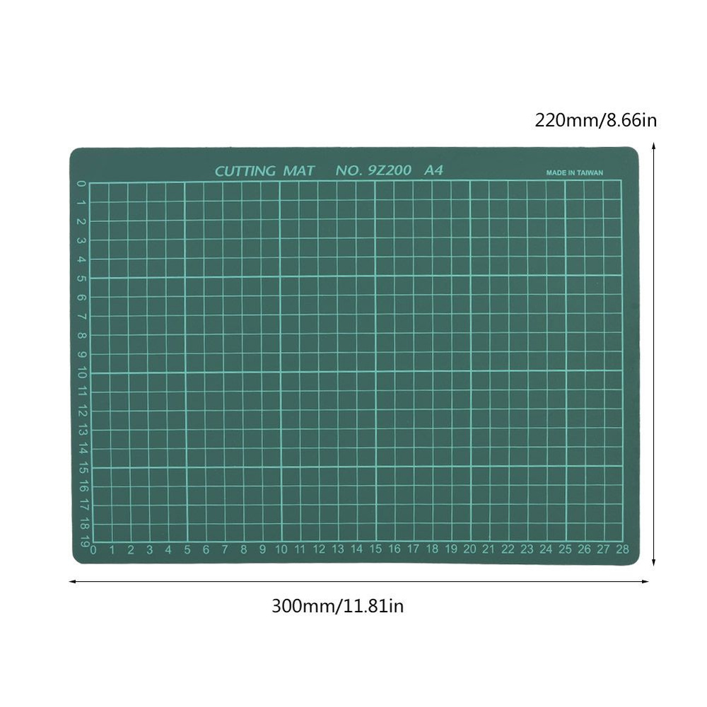 Коврик для резки A4 Односторонний зеленый #1