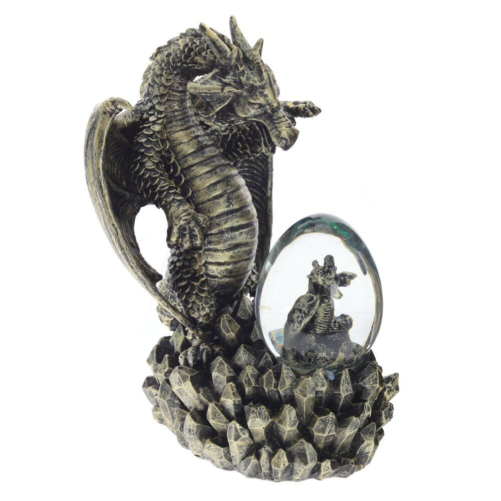 Фигурка декоративная в стеклянном шаре Дракон, D 7 см, 15,5х16х22 см KSM-791597  #1
